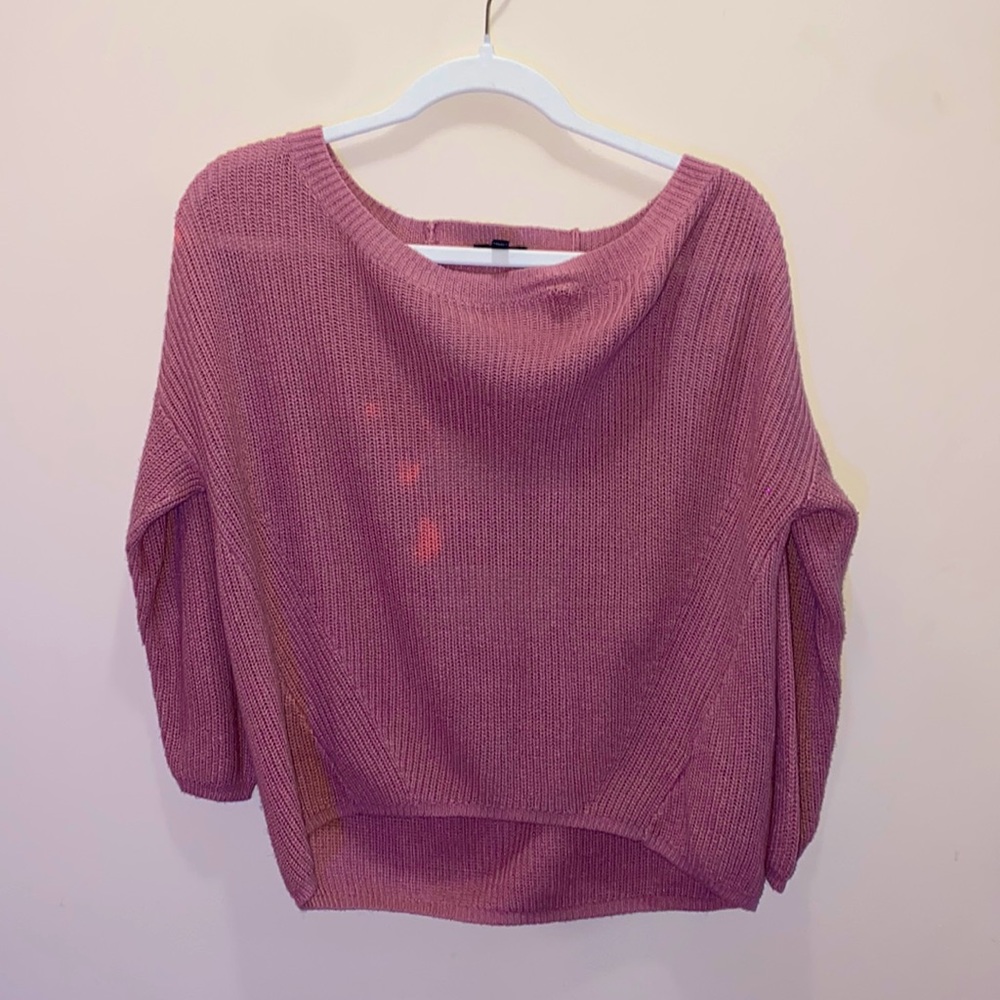 Knit sweater pink
